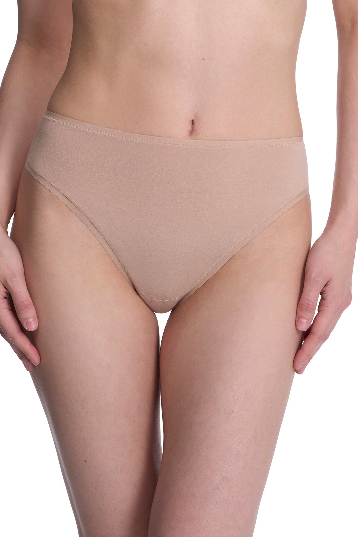 Natori Bliss Bare Cotton High Cut Brief