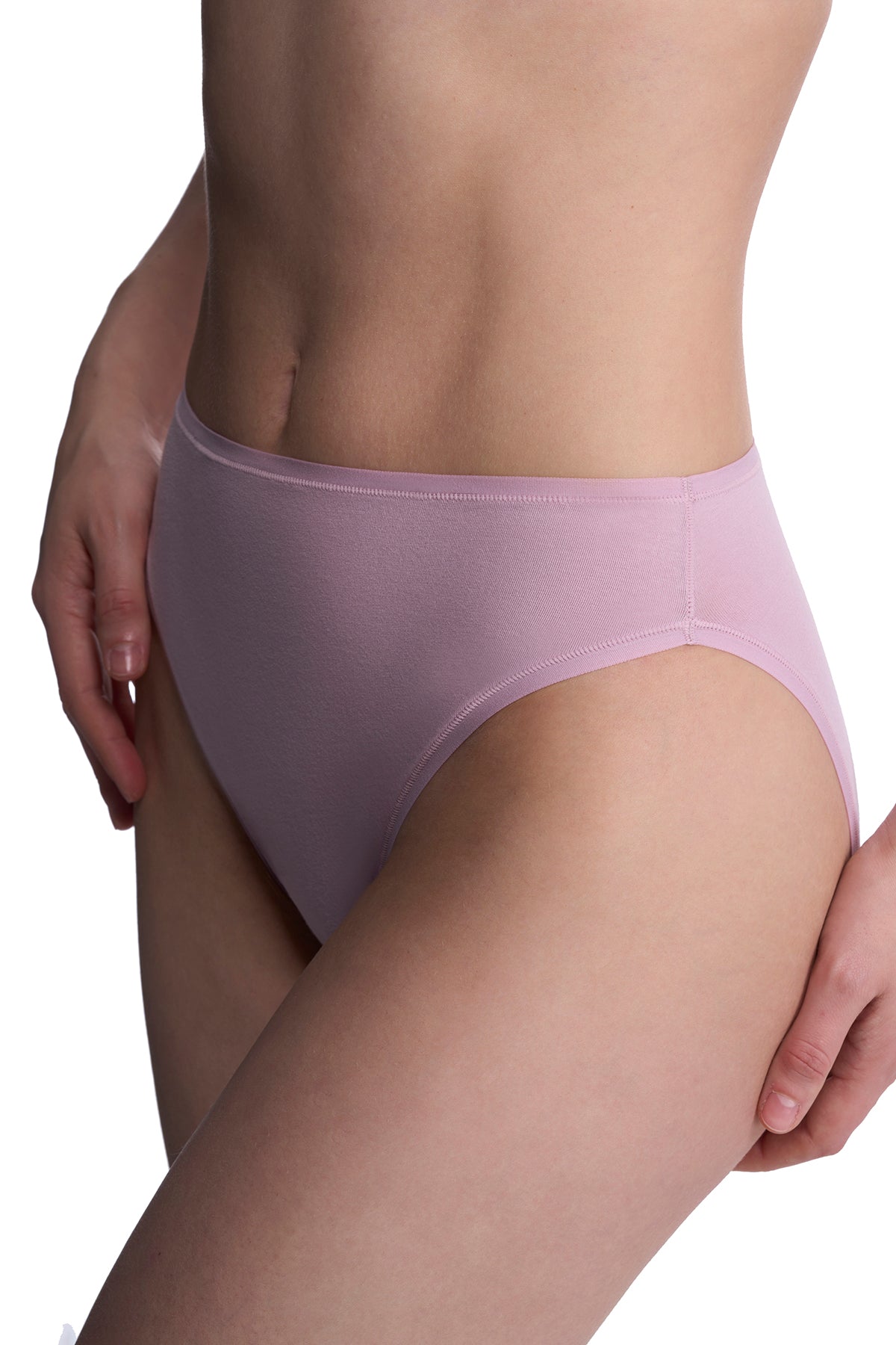 Natori Bliss Bare Cotton High Cut Brief