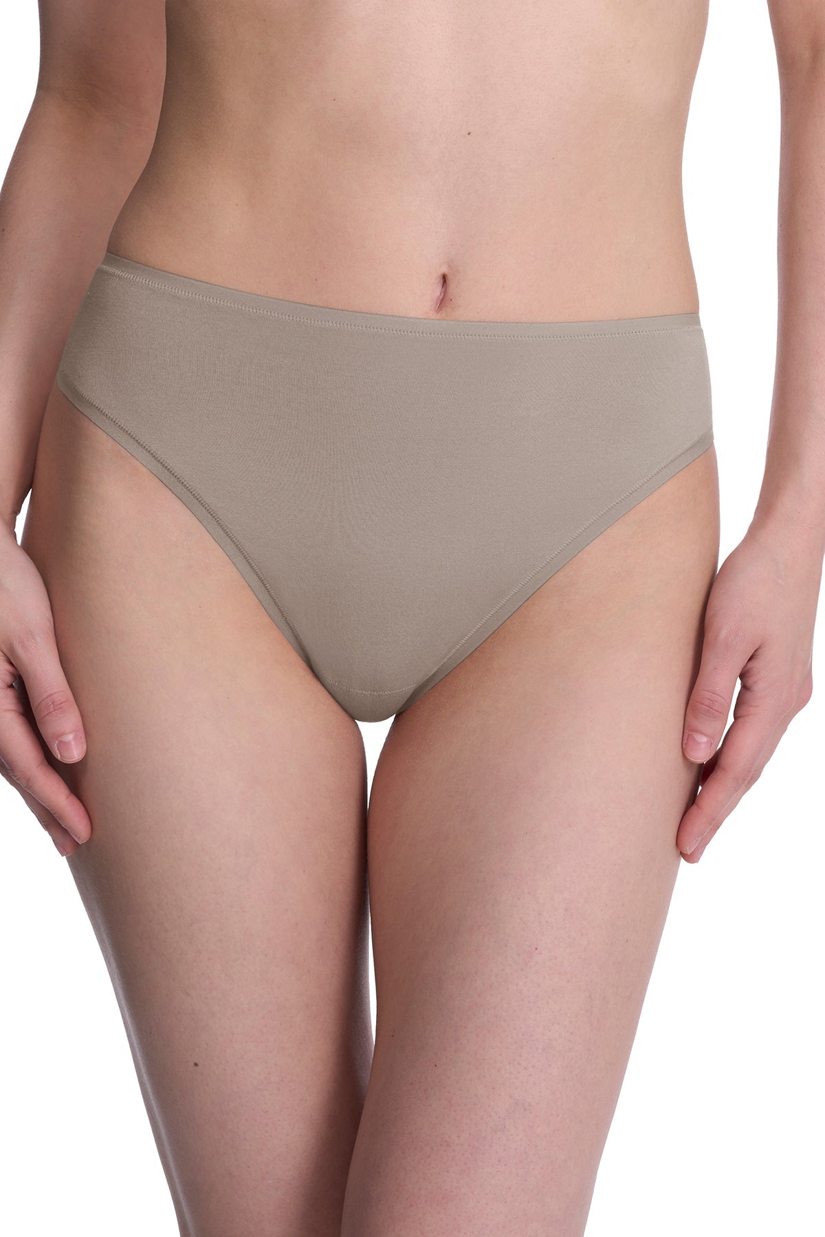 Natori Bliss Bare Cotton High Cut Brief