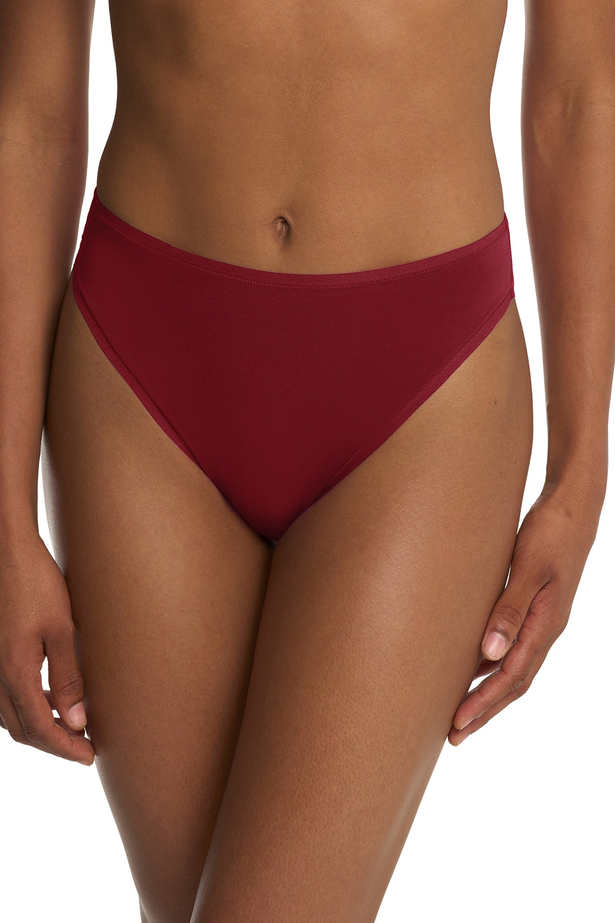 Natori Bliss Bare Cotton High Cut Brief