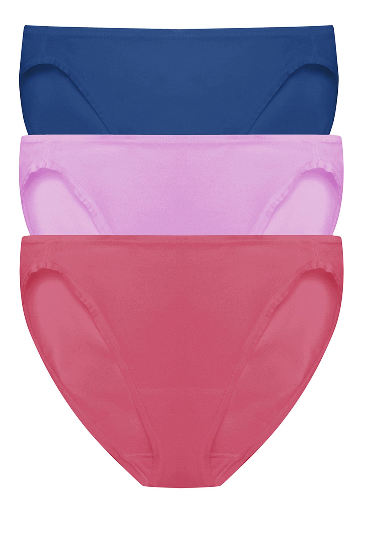 Natori Bliss Bare Cotton Bikini 3-Pack
