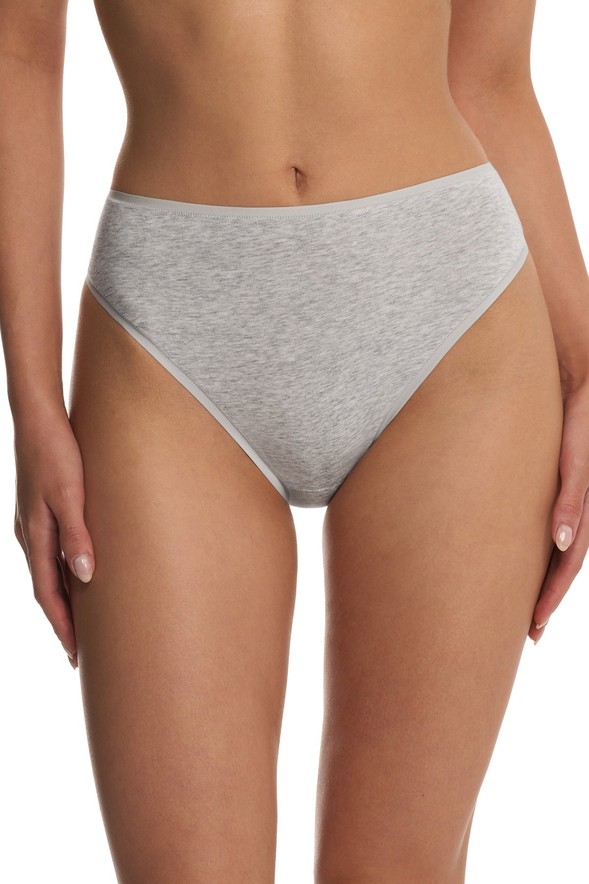 Natori Bliss Bare Cotton High Cut Brief 3-Pack