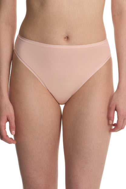Natori Bliss Bare Cotton High Cut Brief 3-Pack