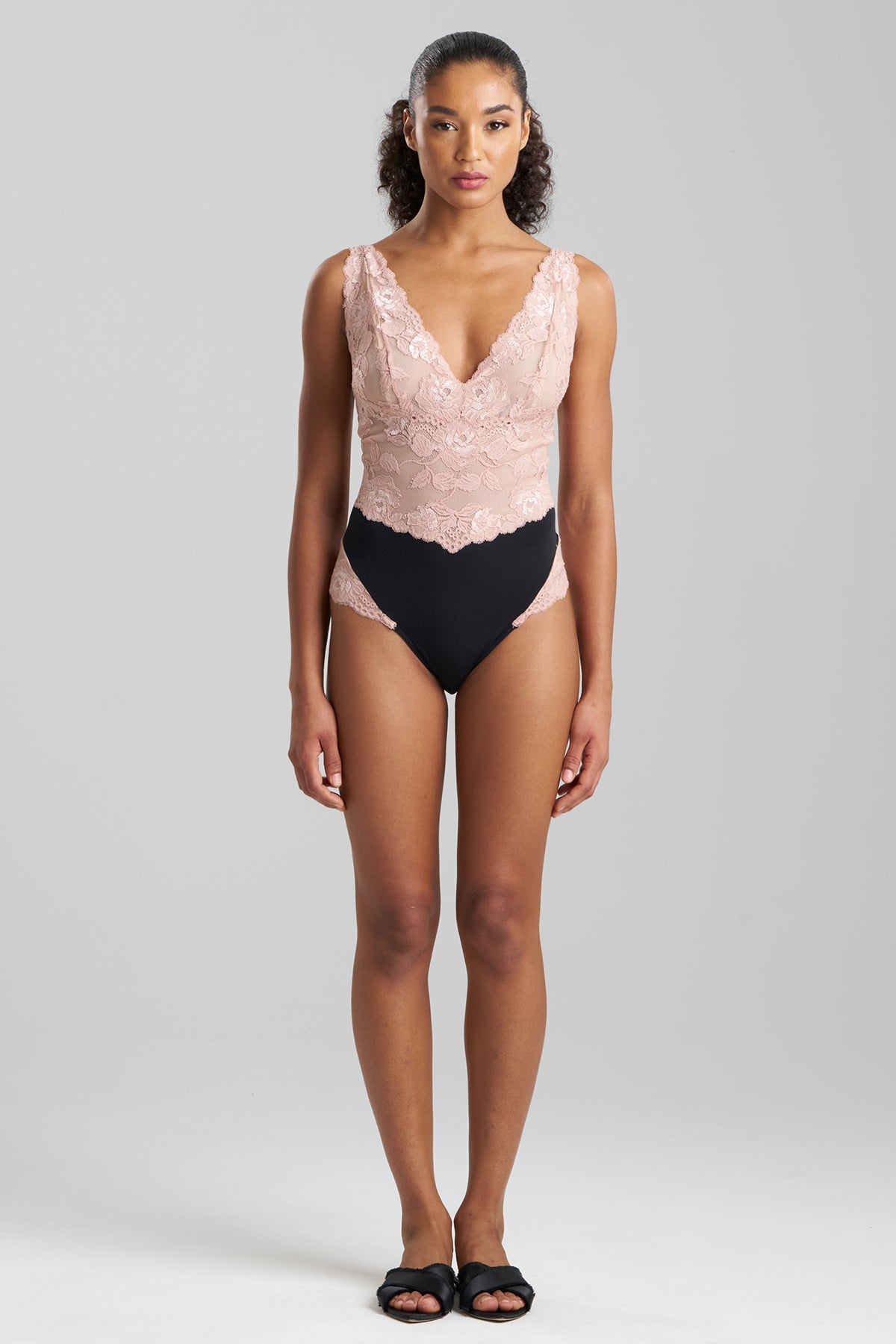 Natori Imagine Jersey Lace Bodysuit