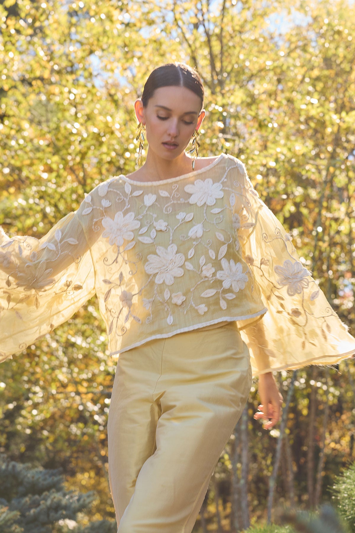 Natori Couture Piña Embellished Top