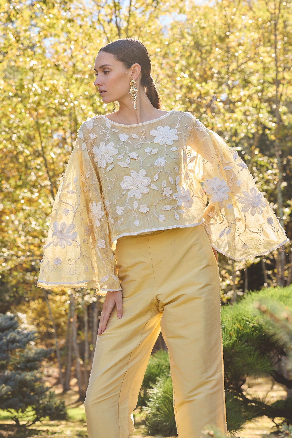 Natori Couture Piña Embellished Top
