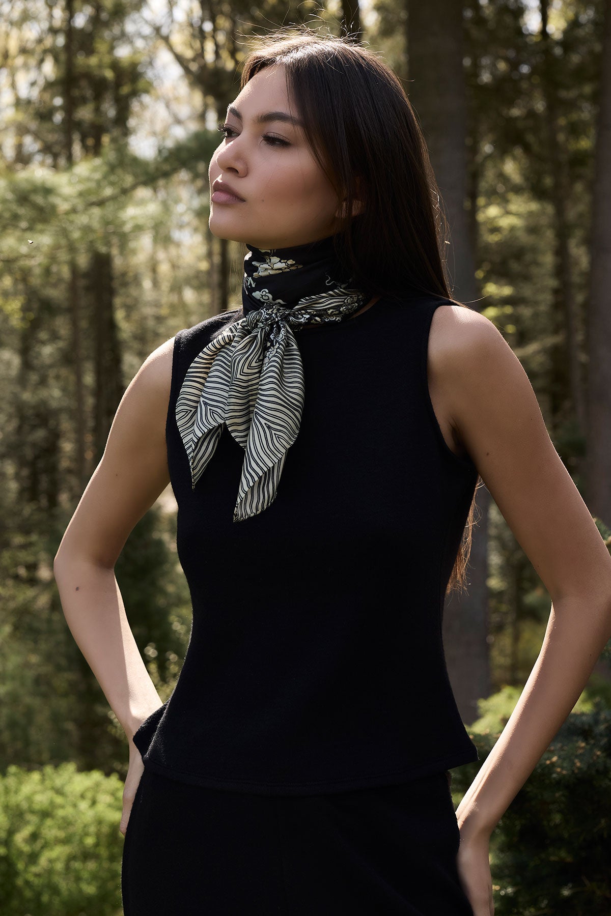 Natori Silk Scarf