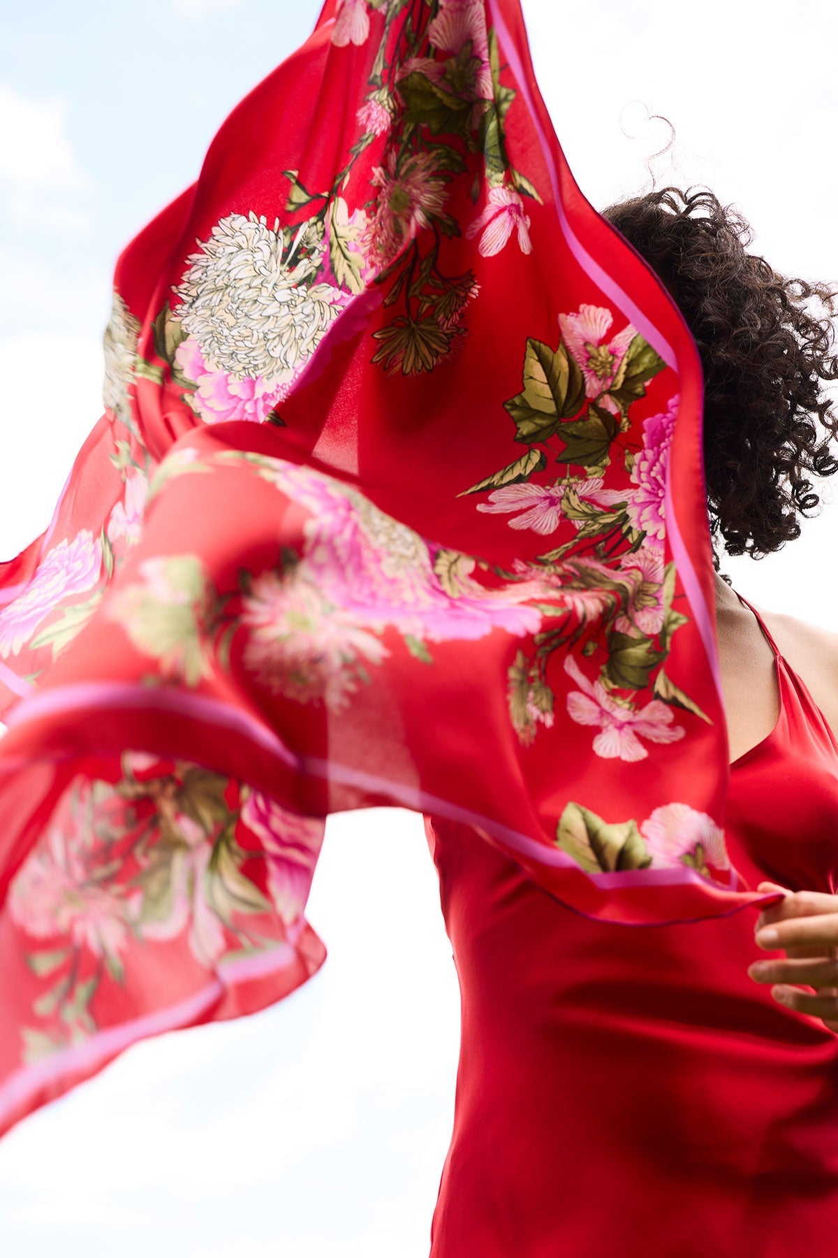 Natori Silk Long Scarf