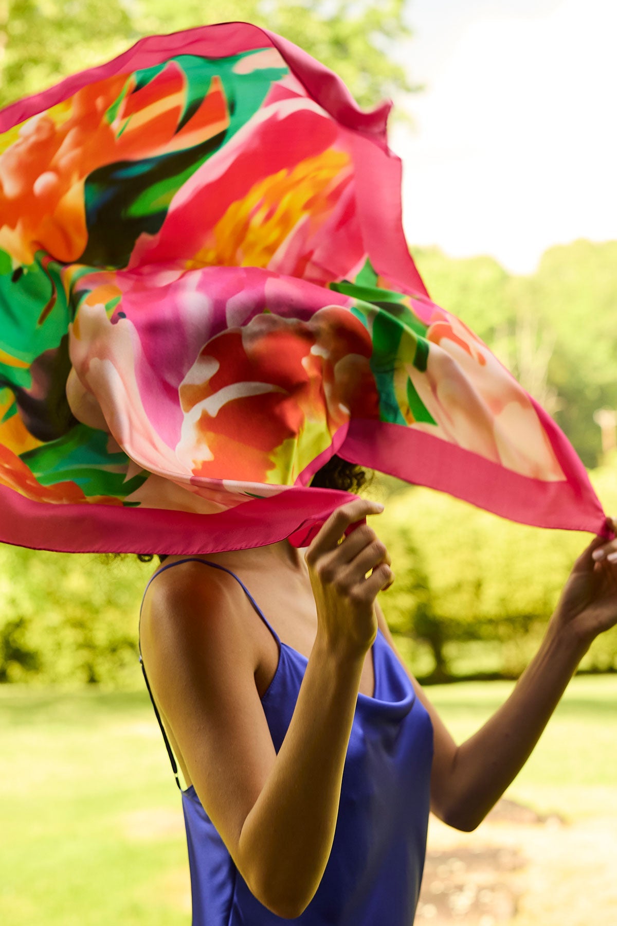 Natori Silk Scarf