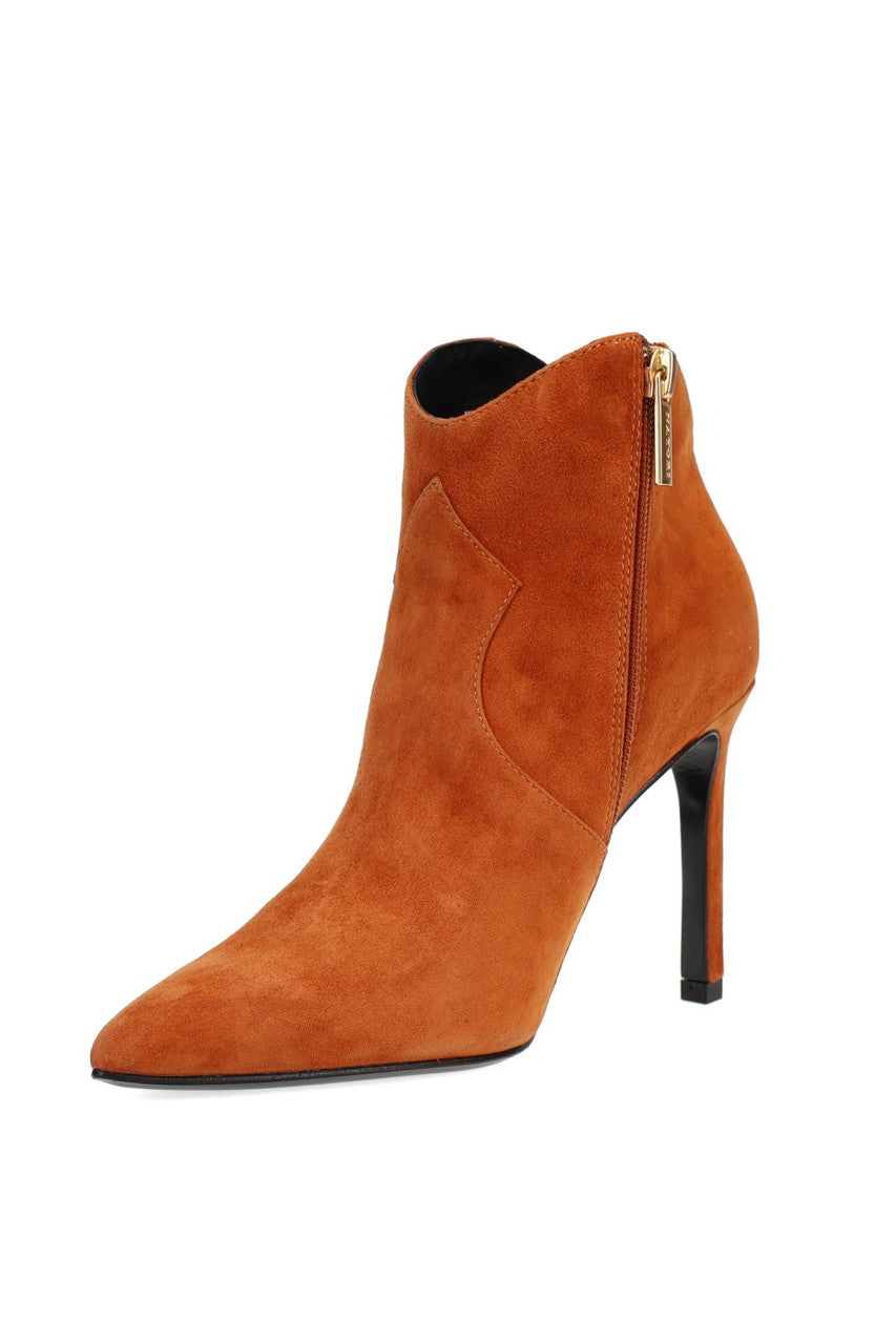Natori Buy Leiko Suede Heel Bootie in Cognac Online