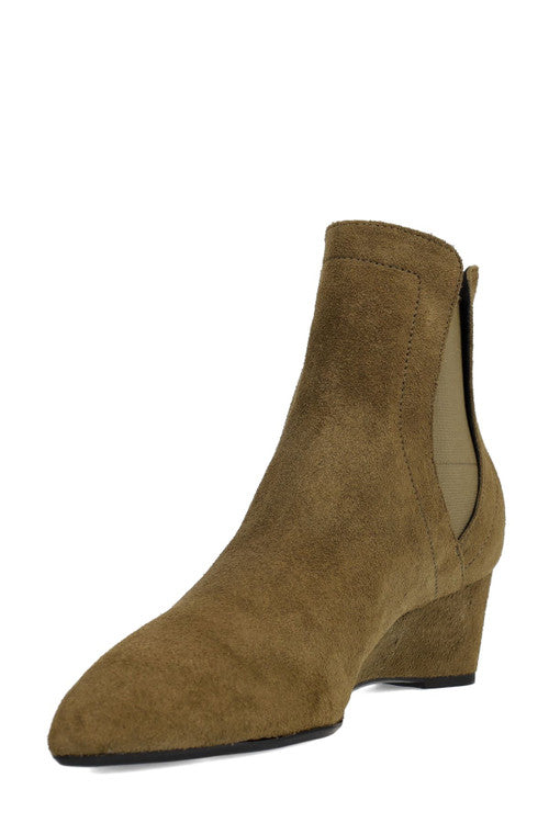 Natori Buy Gaisha-Su Suede Wedge Bootie in Olive Online