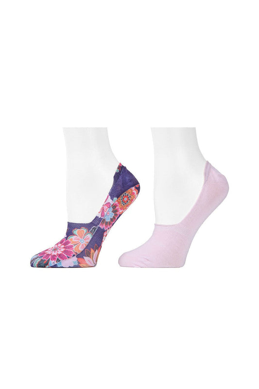 Natori Buy Pop Floral Liners - 2 Pair Pack in Blueberry/Light Pink Online