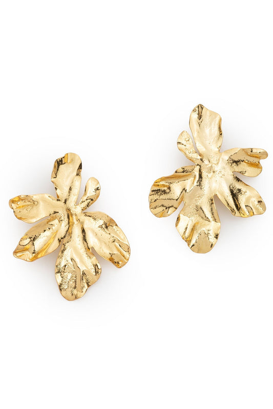 Natori Peony Gold Plated Earrings