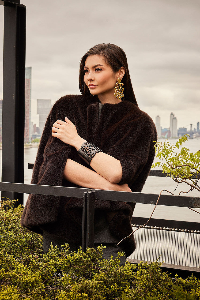 Natori Buy Gold Plated Brass Teardrop Cut Out Earrings in Gold Online