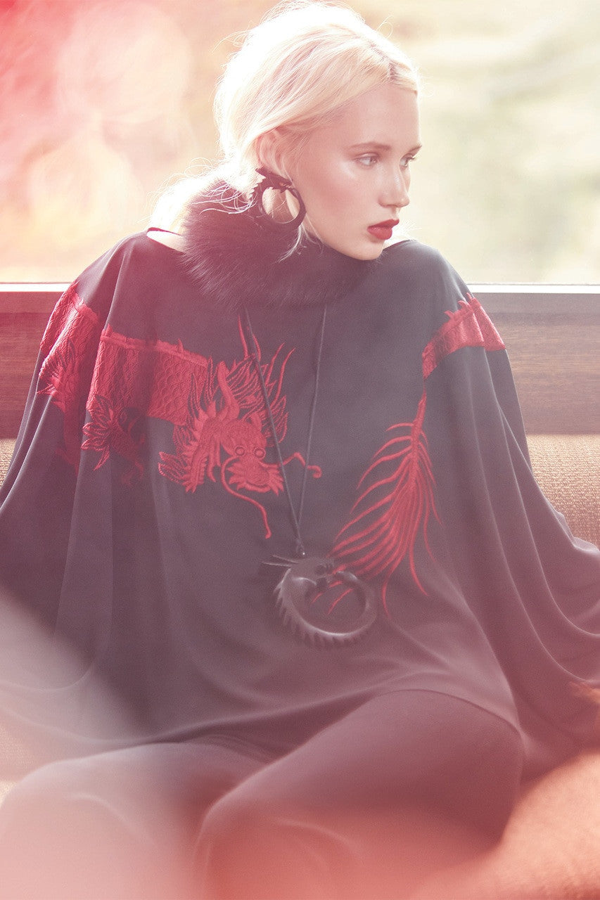 Natori Buy Horn Dragon Clip Earrings in Ebony Online