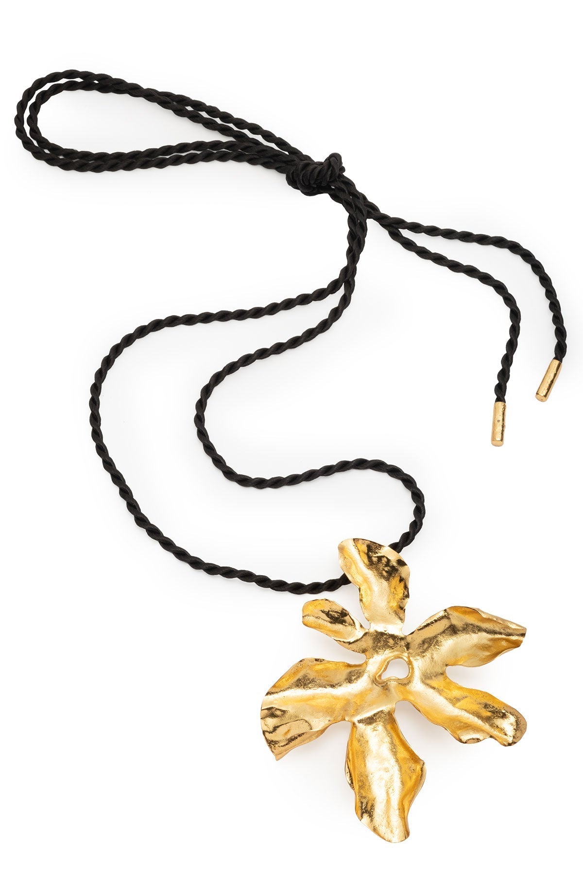Natori Peony Gold Plated Pendant Necklace