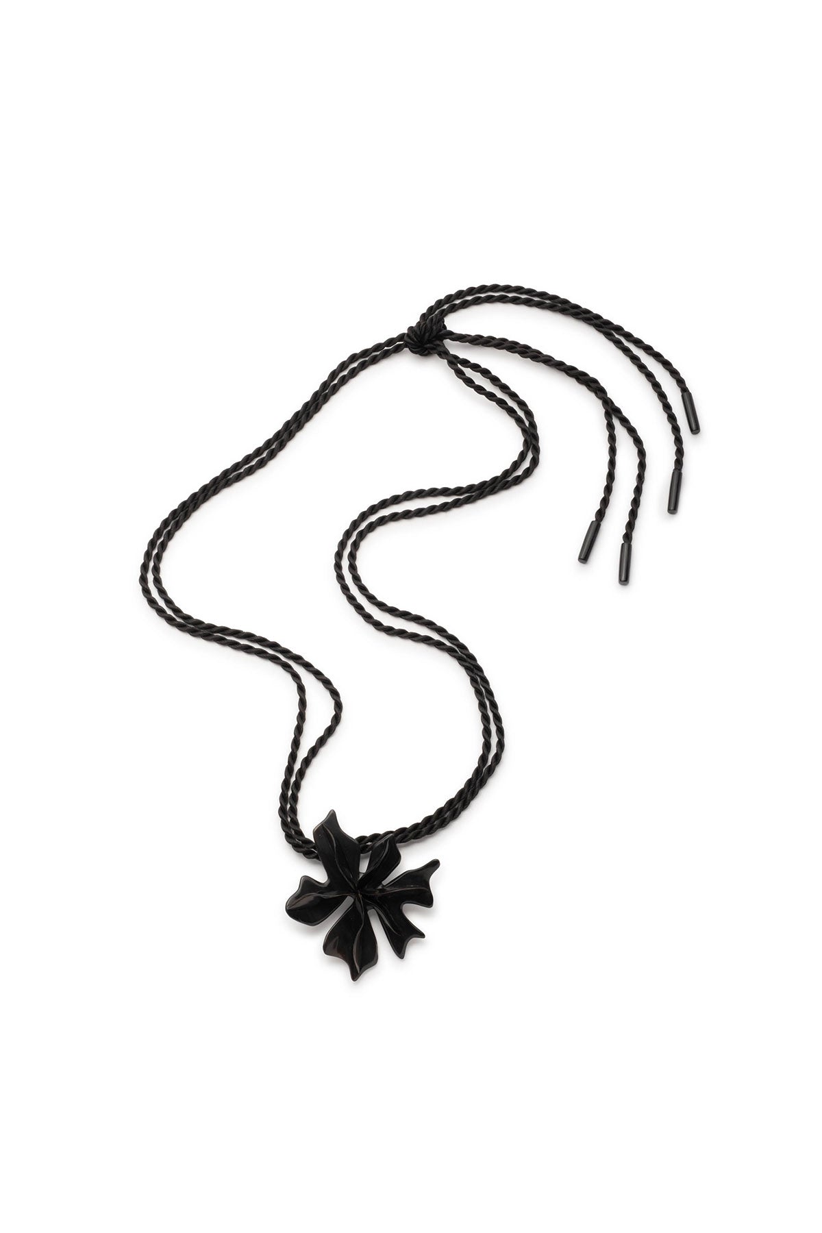 Natori Horn Floral Pendant Necklace