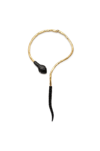 Natori Gold Plated Brass Snake Necklace