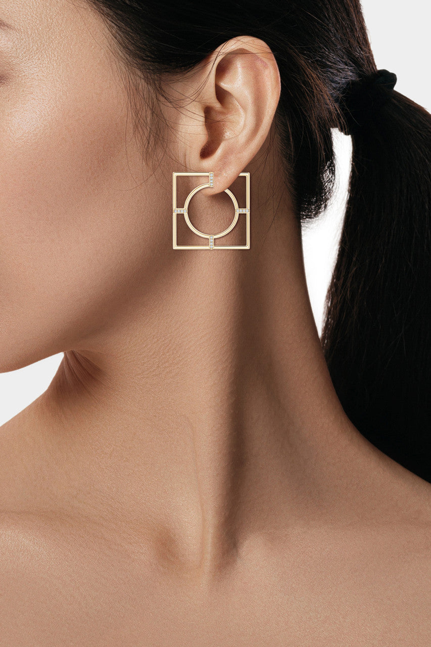 Natori Buy Infinity 14K Gold Geometric Hoop Earrings in 14K Yellow Gold Online