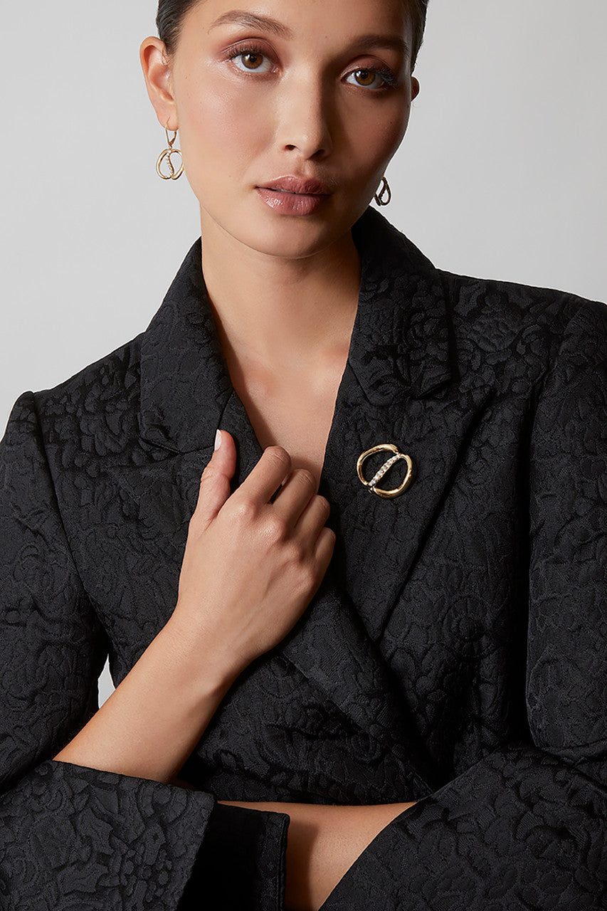 Natori Buy Shangri-La Yin-Yang 14K Gold and Diamond Dangle Earrings in 14K Yellow Gold Online