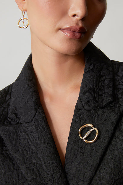 Natori Buy Shangri-La Yin-Yang 14K Gold and Diamond Dangle Earrings in 14K Yellow Gold Online
