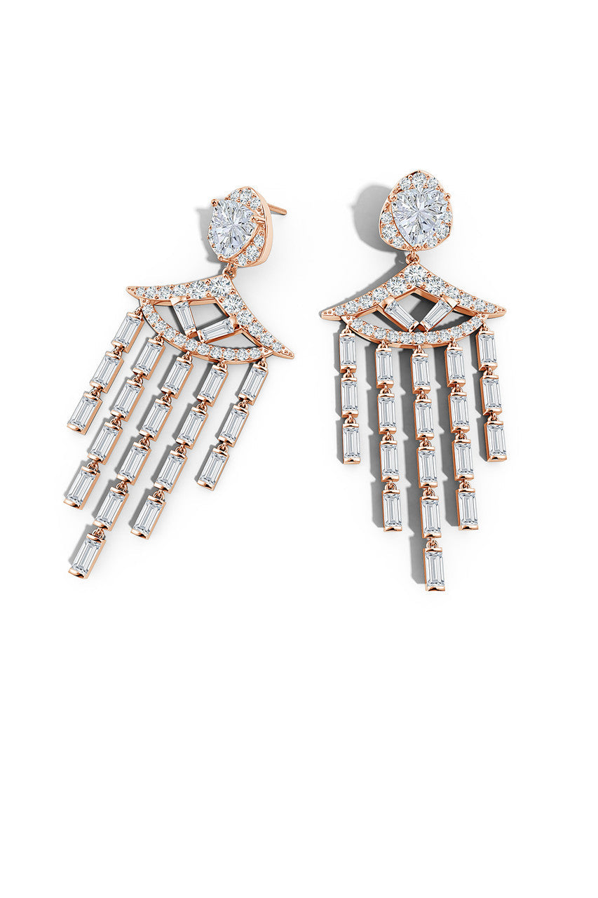 Natori Buy Orient Express Lab-Grown 14K Gold & Diamond Statement Earrings in 14K Rose Gold Online