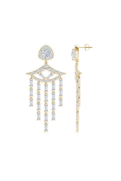 Natori Buy Orient Express Lab-Grown 14K Gold & Diamond Statement Earrings in 14K Yellow Gold Online