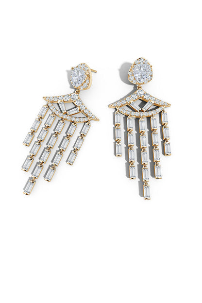 Natori Buy Orient Express Lab-Grown 14K Gold & Diamond Statement Earrings in 14K Yellow Gold Online