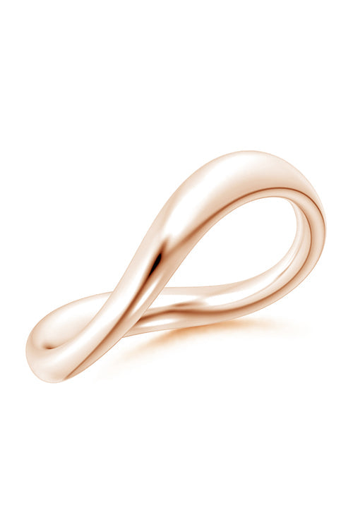 Natori Buy Shangri-La Brushstroke 14K Gold Stacking Ring in 14K Rose Gold Online