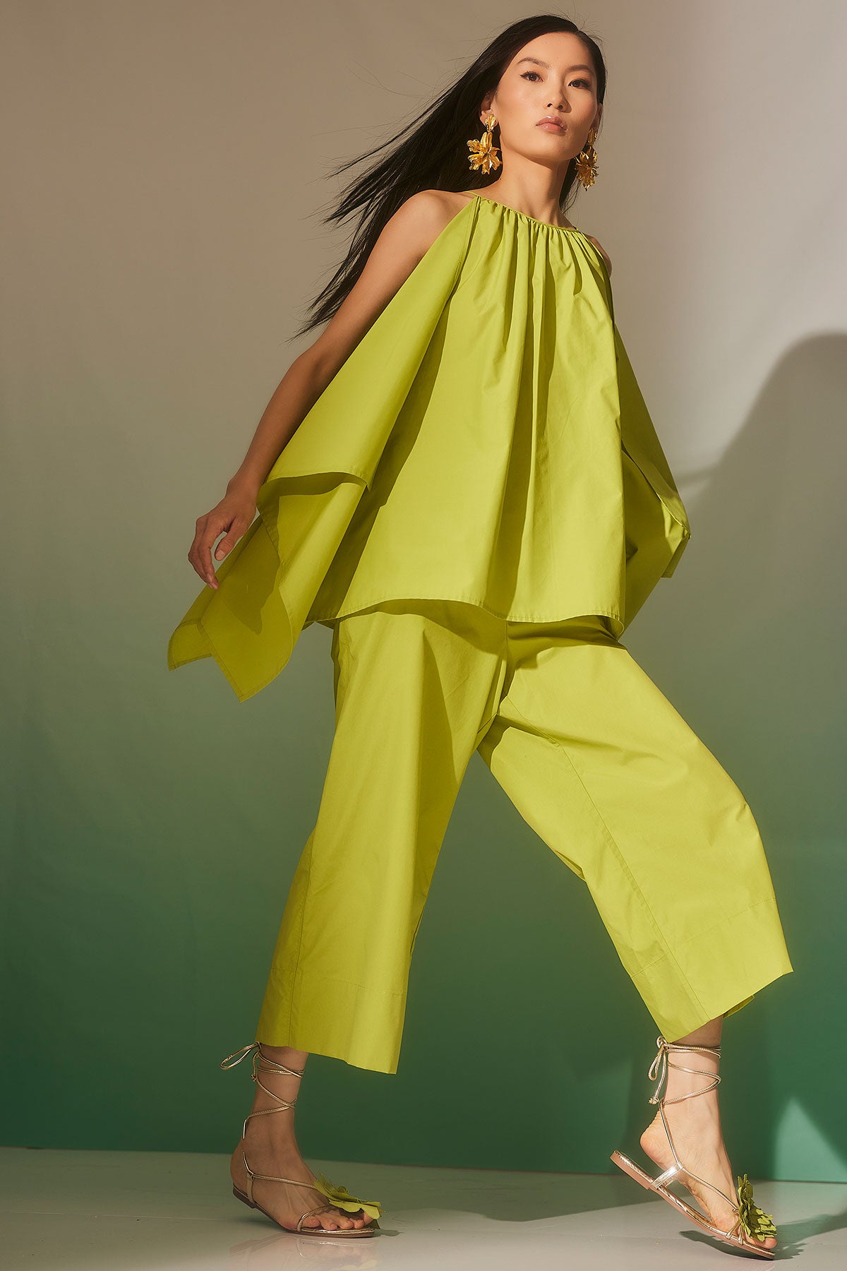 Natori Techno Poplin Cropped Pants