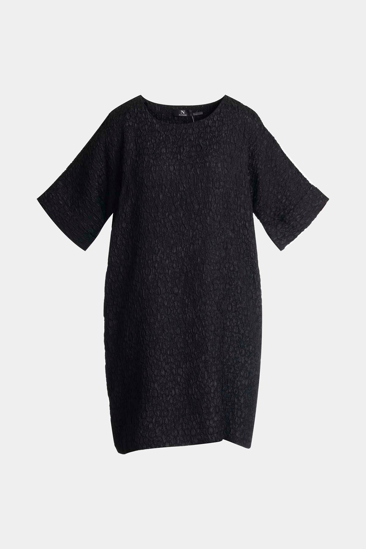 Natori Floral Crinkle Jacquard T-Shirt Dress
