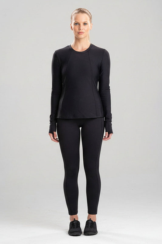 Natori Buy Solstice Long Sleeve Top in Black Online